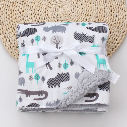 Cartoon Printed Baby Blanket